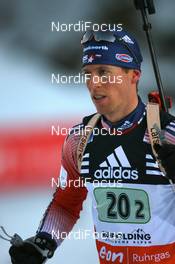 10.01.2008, Ruhpolding, Germany (GER): Jay Hakkinen (USA) - IBU world cup biathlon, relay men, Ruhpolding (GER). www.nordicfocus.com. c Manzoni/NordicFocus. Every downloaded picture is fee-liable.