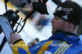 09.01.2008, Ruhpolding, Germany (GER): Staffan Eklund (SWE), coach Sweden - IBU world cup biathlon, relay women, Ruhpolding (GER). www.nordicfocus.com. c Manzoni/NordicFocus. Every downloaded picture is fee-liable.