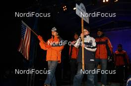 08.01.2008, Ruhpolding, Germany (GER): usa walking in - IBU world cup biathlon, opening ceremony, Ruhpolding (GER). www.nordicfocus.com. c Manzoni/NordicFocus. Every downloaded picture is fee-liable.