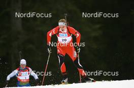 12.01.2008, Ruhpolding, Germany (GER): Dominik Landertinger (AUT) - IBU world cup biathlon, sprint men, Ruhpolding (GER). www.nordicfocus.com. c Manzoni/NordicFocus. Every downloaded picture is fee-liable.