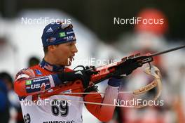 12.01.2008, Ruhpolding, Germany (GER): Jay Hakkinen (USA) - IBU world cup biathlon, sprint men, Ruhpolding (GER). www.nordicfocus.com. c Manzoni/NordicFocus. Every downloaded picture is fee-liable.