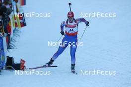 11.01.2008, Ruhpolding, Germany (GER): Ekaterina Iourieva (RUS) - IBU world cup biathlon, sprint women, Ruhpolding (GER). www.nordicfocus.com. c Manzoni/NordicFocus. Every downloaded picture is fee-liable.