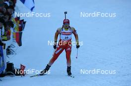 11.01.2008, Ruhpolding, Germany (GER): Yingchao Kong (CHN) - IBU world cup biathlon, sprint women, Ruhpolding (GER). www.nordicfocus.com. c Manzoni/NordicFocus. Every downloaded picture is fee-liable.