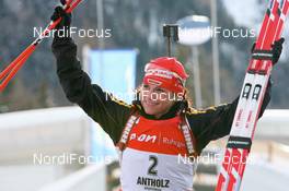 20.01.2008, Antholz, Italy (ITA): Andrea Henkel (GER) - IBU World Cup biathlon, mass women - Antholz (ITA). www.nordicfocus.com. c Manzoni/NordicFocus. Every downloaded picture is fee-liable.
