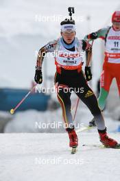 19.01.2008, Antholz, Italy (ITA): Kathrin Hitzer (GER) - IBU World Cup biathlon, pursuit women - Antholz (ITA). www.nordicfocus.com. c Manzoni/NordicFocus. Every downloaded picture is fee-liable.