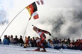 18.01.2008, Antholz, Italy (ITA): Kaspars Dumbris (LAT) - IBU World Cup biathlon, sprint men - Antholz (ITA). www.nordicfocus.com. c Manzoni/NordicFocus. Every downloaded picture is fee-liable.