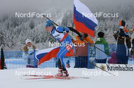 17.01.2008, Antholz, Italy (ITA): Kaisa Maekaeraeinen (FIN) - IBU World Cup biathlon, sprint women - Antholz (ITA). www.nordicfocus.com. c Manzoni/NordicFocus. Every downloaded picture is fee-liable.