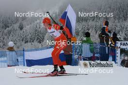 17.01.2008, Antholz, Italy (ITA): Julie Bonnevie-Svendsen (NOR) - IBU World Cup biathlon, sprint women - Antholz (ITA). www.nordicfocus.com. c Manzoni/NordicFocus. Every downloaded picture is fee-liable.
