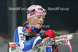 02.03.2008, Pyeong Chang, Korea (KOR): Katja Haller (ITA)  - IBU World Cup biathlon, mixed relay - Pyeong Chang (KOR). www.nordicfocus.com. c Hemmersbach/NordicFocus. Every downloaded picture is fee-liable.