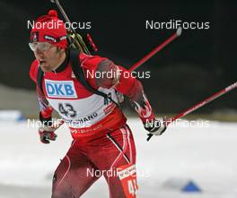 29.02.2008, Pyeong Chang, Korea (KOR): Scott Perras (CAN) - IBU World Cup biathlon, pursuit men - Pyeong Chang (KOR). www.nordicfocus.com. c Hemmersbach/NordicFocus. Every downloaded picture is fee-liable.