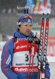 08.03.2008, Khanty Mansiysk, Russia (RUS): Andrei Makoveev (RUS) - IBU World Cup biathlon, pursuit men - Khanty Mansiysk (RUS). www.nordicfocus.com. c Hemmersbach/NordicFocus. Every downloaded picture is fee-liable.