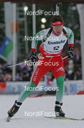 06.03.2008, Khanty Mansiysk, Russia (RUS): Alexandr Syman (BLR)  - IBU World Cup biathlon, sprint men - Khanty Mansiysk (RUS). www.nordicfocus.com. c Hemmersbach/NordicFocus. Every downloaded picture is fee-liable.