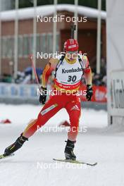 06.03.2008, Khanty Mansiysk, Russia (RUS): Qing Zhang (CHN)  - IBU World Cup biathlon, sprint men - Khanty Mansiysk (RUS). www.nordicfocus.com. c Hemmersbach/NordicFocus. Every downloaded picture is fee-liable.