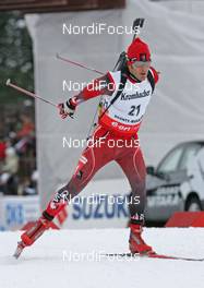 06.03.2008, Khanty Mansiysk, Russia (RUS): Scott Perras (CAN) - IBU World Cup biathlon, sprint men - Khanty Mansiysk (RUS). www.nordicfocus.com. c Hemmersbach/NordicFocus. Every downloaded picture is fee-liable.
