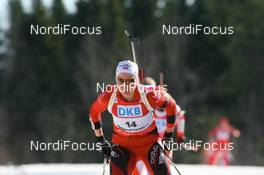 16.03.2008, Holmenkollen, Norway (NOR): Solveig Rogstad (NOR) - IBU World Cup biathlon, mass women, Holmenkollen (NOR). www.nordicfocus.com. c Manzoni/NordicFocus. Every downloaded picture is fee-liable.