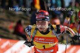 16.03.2008, Holmenkollen, Norway (NOR): Magdalena Neuner (GER) - IBU World Cup biathlon, mass women, Holmenkollen (NOR). www.nordicfocus.com. c Manzoni/NordicFocus. Every downloaded picture is fee-liable.