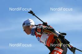 16.03.2008, Holmenkollen, Norway (NOR): Kathrin Hitzer (GER) - IBU World Cup biathlon, mass women, Holmenkollen (NOR). www.nordicfocus.com. c Manzoni/NordicFocus. Every downloaded picture is fee-liable.