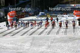 16.03.2008, Holmenkollen, Norway (NOR): start - IBU World Cup biathlon, mass women, Holmenkollen (NOR). www.nordicfocus.com. c Manzoni/NordicFocus. Every downloaded picture is fee-liable.