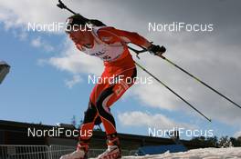 15.03.2008, Holmenkollen, Norway (NOR): Simon Eder (AUT) - IBU World Cup biathlon, pursuit men, Holmenkollen (NOR). www.nordicfocus.com. c Manzoni/NordicFocus. Every downloaded picture is fee-liable.
