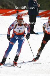 15.03.2008, Holmenkollen, Norway (NOR): Andrei Prokunin (RUS) - IBU World Cup biathlon, pursuit men, Holmenkollen (NOR). www.nordicfocus.com. c Manzoni/NordicFocus. Every downloaded picture is fee-liable.