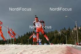 15.03.2008, Holmenkollen, Norway (NOR): Simon Hallenbarter (SUI) - IBU World Cup biathlon, pursuit men, Holmenkollen (NOR). www.nordicfocus.com. c Manzoni/NordicFocus. Every downloaded picture is fee-liable.