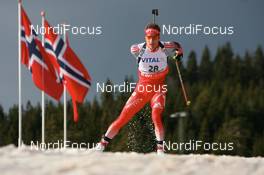 15.03.2008, Holmenkollen, Norway (NOR): Thomas Frei (SUI) - IBU World Cup biathlon, pursuit men, Holmenkollen (NOR). www.nordicfocus.com. c Manzoni/NordicFocus. Every downloaded picture is fee-liable.