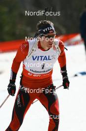 15.03.2008, Holmenkollen, Norway (NOR): Emil Hegle Svendsen (NOR) - IBU World Cup biathlon, pursuit men, Holmenkollen (NOR). www.nordicfocus.com. c Manzoni/NordicFocus. Every downloaded picture is fee-liable.