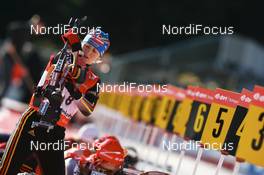 15.03.2008, Holmenkollen, Norway (NOR): Martina Glagow (GER) - IBU World Cup biathlon, pursuit women, Holmenkollen (NOR). www.nordicfocus.com. c Manzoni/NordicFocus. Every downloaded picture is fee-liable.