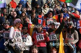 15.03.2008, Holmenkollen, Norway (NOR): fans - IBU World Cup biathlon, pursuit women, Holmenkollen (NOR). www.nordicfocus.com. c Manzoni/NordicFocus. Every downloaded picture is fee-liable.