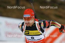 13.03.2008, Holmenkollen, Norway (NOR): Michael Greis (GER) - IBU World Cup biathlon, sprint men, Holmenkollen (NOR). www.nordicfocus.com. c Manzoni/NordicFocus. Every downloaded picture is fee-liable.