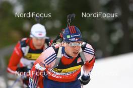 13.03.2008, Holmenkollen, Norway (NOR): Jay Hakkinen (USA) - IBU World Cup biathlon, sprint men, Holmenkollen (NOR). www.nordicfocus.com. c Manzoni/NordicFocus. Every downloaded picture is fee-liable.