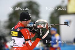 13.03.2008, Holmenkollen, Norway (NOR): Simon Eder (AUT) - IBU World Cup biathlon, sprint men, Holmenkollen (NOR). www.nordicfocus.com. c Manzoni/NordicFocus. Every downloaded picture is fee-liable.