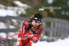 13.03.2008, Holmenkollen, Norway (NOR): Jean Philippe Leguellec (CAN) - IBU World Cup biathlon, sprint men, Holmenkollen (NOR). www.nordicfocus.com. c Manzoni/NordicFocus. Every downloaded picture is fee-liable.