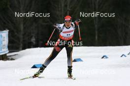 13.03.2008, Holmenkollen, Norway (NOR): Magdalena Neuner (GER) - IBU World Cup biathlon, sprint women, Holmenkollen (NOR). www.nordicfocus.com. c Manzoni/NordicFocus. Every downloaded picture is fee-liable.