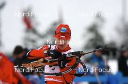 13.03.2008, Holmenkollen, Norway (NOR): Magdalena Gwizdon (POL) - IBU World Cup biathlon, sprint women, Holmenkollen (NOR). www.nordicfocus.com. c Manzoni/NordicFocus. Every downloaded picture is fee-liable.