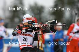 13.03.2008, Holmenkollen, Norway (NOR): Simone Denkinger (GER) - IBU World Cup biathlon, sprint women, Holmenkollen (NOR). www.nordicfocus.com. c Manzoni/NordicFocus. Every downloaded picture is fee-liable.