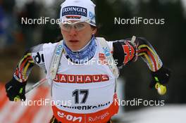 13.03.2008, Holmenkollen, Norway (NOR): Kathrin Hitzer (GER) - IBU World Cup biathlon, sprint women, Holmenkollen (NOR). www.nordicfocus.com. c Manzoni/NordicFocus. Every downloaded picture is fee-liable.