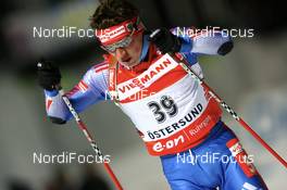 14.02.2008, Oestersund, Sweden (SWE): Maxim Tchoudov (RUS) - IBU World Championchip of Biathlon, individual men - Oestersund (SWE). www.nordicfocus.com. c Manzoni/NordicFocus. Every downloaded picture is fee-liable.