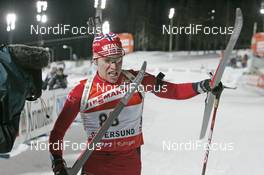 14.02.2008, Oestersund, Sweden (SWE): Emil Hegle Svendsen (NOR) - IBU World Championchip of Biathlon, individual men - Oestersund (SWE). www.nordicfocus.com. c Furtner/NordicFocus. Every downloaded picture is fee-liable.