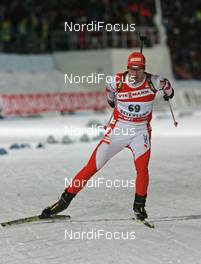 14.02.2008, Oestersund, Sweden (SWE): Roland Lessing (EST)  - IBU World Championchip of Biathlon, individual men - Oestersund (SWE). www.nordicfocus.com. c Hemmersbach/NordicFocus. Every downloaded picture is fee-liable.