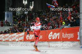 14.02.2008, Oestersund, Sweden (SWE): Matthias Simmen (SUI) - IBU World Championchip of Biathlon, individual men - Oestersund (SWE). www.nordicfocus.com. c Manzoni/NordicFocus. Every downloaded picture is fee-liable.