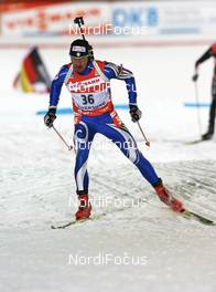14.02.2008, Oestersund, Sweden (SWE): Christian de Lorenzi (ITA) - IBU World Championchip of Biathlon, individual men - Oestersund (SWE). www.nordicfocus.com. c Manzoni/NordicFocus. Every downloaded picture is fee-liable.
