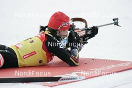 14.02.2008, Oestersund, Sweden (SWE): Andrea Henkel (GER) - IBU World Championchip of Biathlon, individual women - Oestersund (SWE). www.nordicfocus.com. c Furtner/NordicFocus. Every downloaded picture is fee-liable.