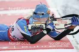 14.02.2008, Oestersund, Sweden (SWE): Kaisa Maekaeraeinen (FIN) - IBU World Championchip of Biathlon, individual women - Oestersund (SWE). www.nordicfocus.com. c Furtner/NordicFocus. Every downloaded picture is fee-liable.