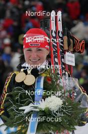 10.02.2008, Oestersund, Sweden (SWE): Andrea Henkel (GER)  - IBU World Championchip of Biathlon, medal shooting - Oestersund (SWE). www.nordicfocus.com. c Hemmersbach/NordicFocus. Every downloaded picture is fee-liable.