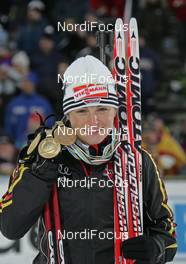 17.02.2008, Oestersund, Sweden (SWE): Andrea Henkel (GER)  - IBU World Championchip of Biathlon, medal shooting - Oestersund (SWE). www.nordicfocus.com. c Hemmersbach/NordicFocus. Every downloaded picture is fee-liable.