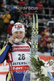 09.02.2008, Oestersund, Sweden (SWE): Oksana Khvostenko (UKR) - IBU World Championchip of Biathlon, medal shooting - Oestersund (SWE). www.nordicfocus.com. c Furtner/NordicFocus. Every downloaded picture is fee-liable.