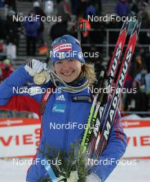 14.02.2008, Oestersund, Sweden (SWE): Ekaterina Iourieva (RUS)  - IBU World Championchip of Biathlon, medal shooting - Oestersund (SWE). www.nordicfocus.com. c Hemmersbach/NordicFocus. Every downloaded picture is fee-liable.
