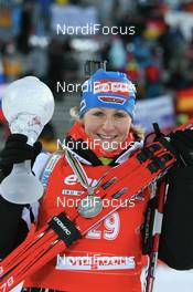 14.02.2008, Oestersund, Sweden (SWE): Martina Glagow (GER) - IBU World Championchip of Biathlon, medal shooting - Oestersund (SWE). www.nordicfocus.com. c Manzoni/NordicFocus. Every downloaded picture is fee-liable.