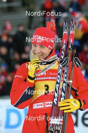 10.02.2008, Oestersund, Sweden (SWE): Ole Einar Bjoerndalen (NOR) - IBU World Championchip of Biathlon, medal shooting - Oestersund (SWE). www.nordicfocus.com. c Manzoni/NordicFocus. Every downloaded picture is fee-liable.